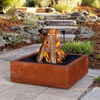 High Quality Corten Steel Square Design Custom Pattern Metal Fire Pit