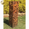 Modern Design Corten Steel Rusty Metal Landscape Light Cover Sculpture