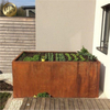 2mm Thickness Rectangular Garden Edges Corten Steel Metal Nursery Box