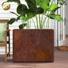 Corten Steel Rusty Metal Square Rusty Simple Planter Plantador Nursery