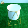 High Quality Room Decoration Metal Round Small Flower Planter