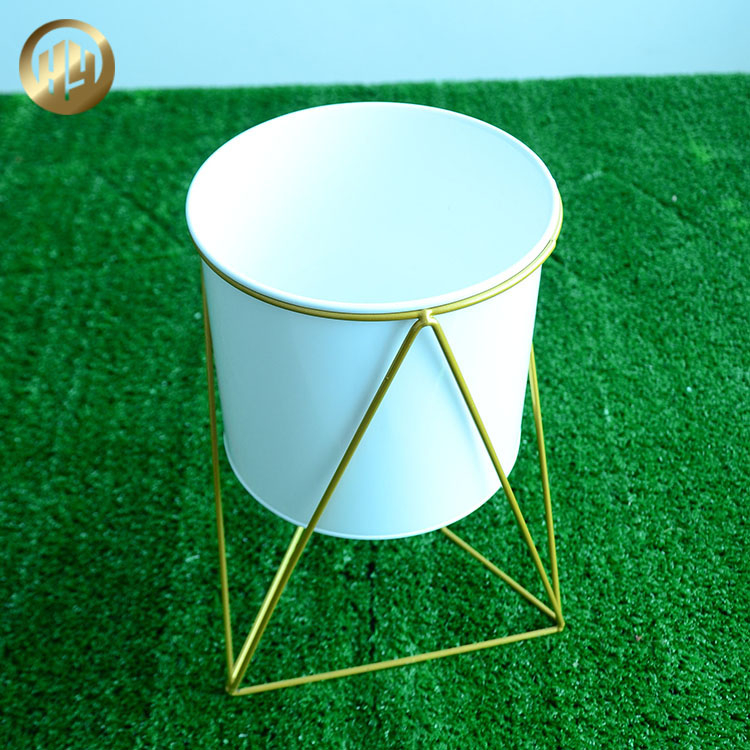High Quality Factory Supply Round Metal Plantador Flower Planter