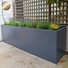 Powder Coating Rectangular Metal Practical Plantador Nursery Planter