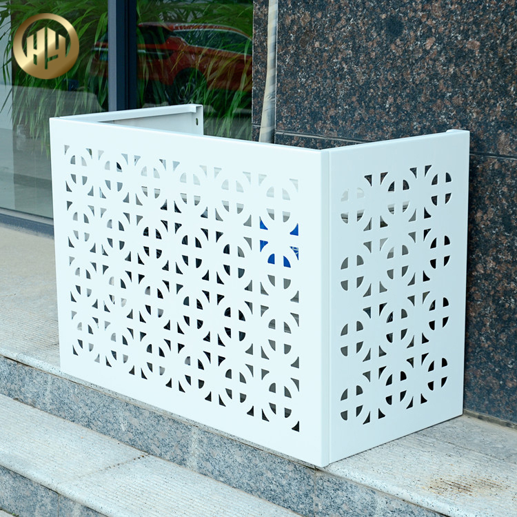 Powder Coating Custom Colour Assembly Rectangular Metal Air Conditioner Cover
