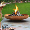 Simple Garden Decoration Heater Corten Steel Rusty Metal Fire Pit