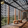 Metal Powder Coating Custom Laser Cut Pattern Decoration Screen