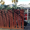 Stand Corten Steel Rusty Modern Pattern Metal Decoration Screen
