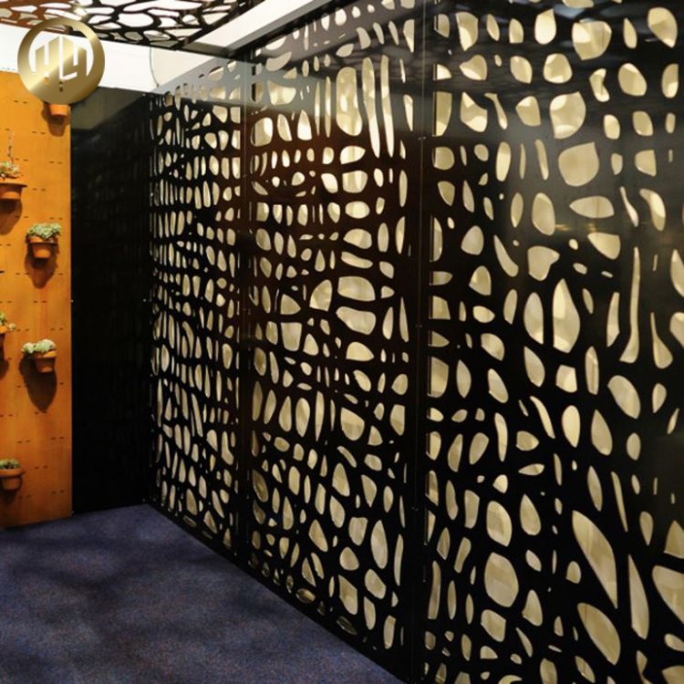 Powder Coating Metal Decoration Laser Cut Pattern Practical Screen