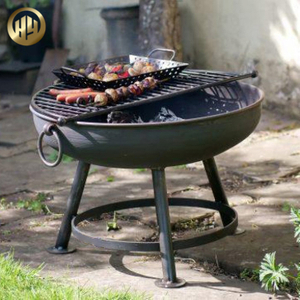 Simple Assembly Steel Metal Heater Round Modern Design Fire Bowl Pit