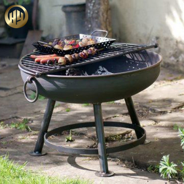 Simple Assembly Steel Metal Heater Round Modern Design Fire Bowl Pit