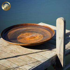 Wholesale Simple Design Round Decoration Fire Pit Metal Steel Heater