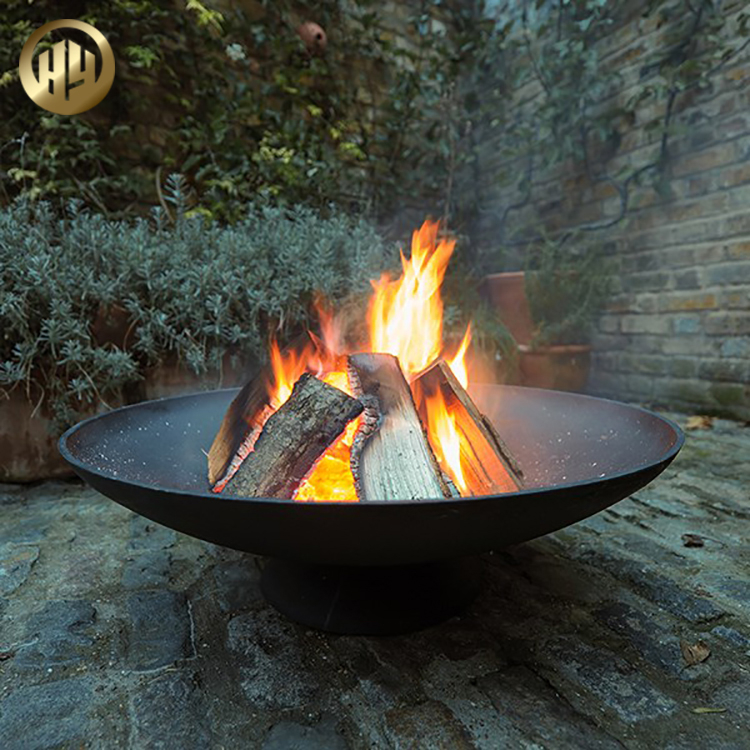 Customized Design Corten Steel Metal Heater Round Wood Burning Fire Pit
