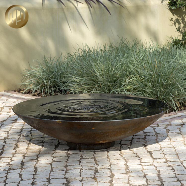 Garden Laser Cut Corten Steel Round Modern Metal Fire Pit Heater