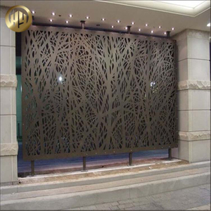Garden Metal Powder Coating Rectangular Powder Coating Decoration Screen