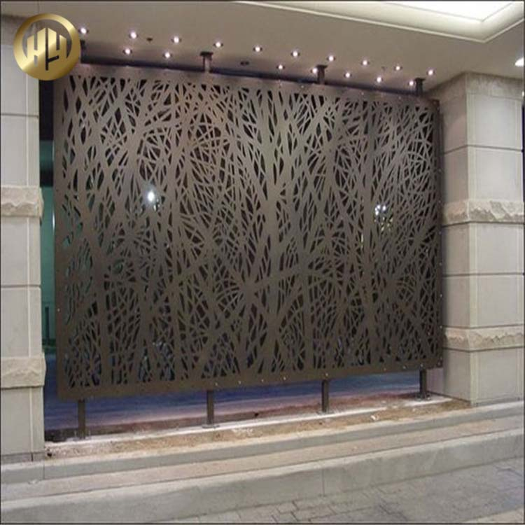 Garden Metal Powder Coating Rectangular Powder Coating Decoration Screen
