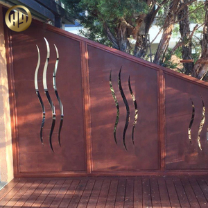 High Quality Corten Steel Rusty Metal Decoration Courtyard Screen