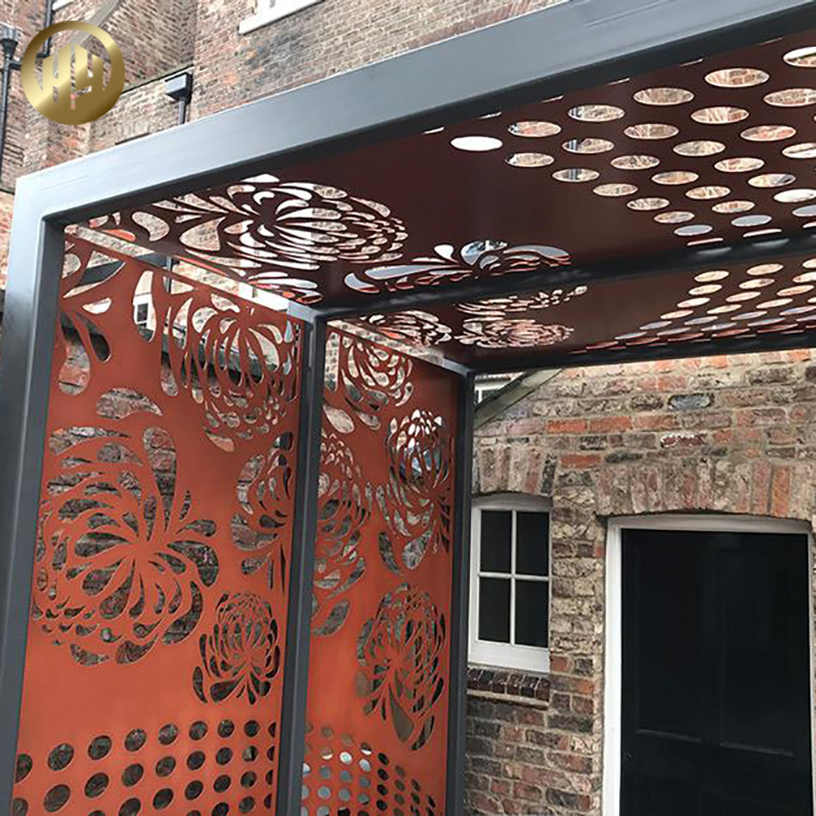 Corten Steel Rusty Metal Decoration Garden Ornaments Screen