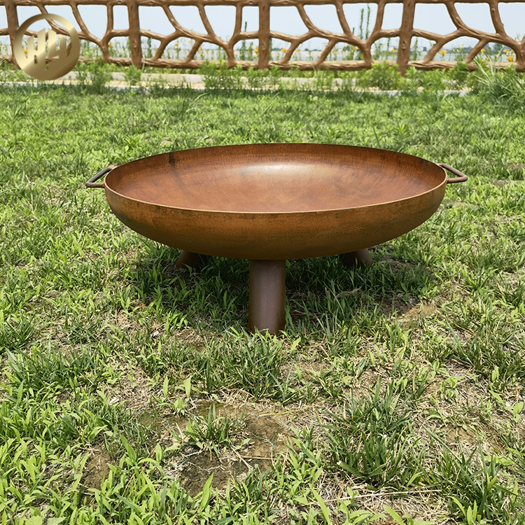 Rust Color Outdoor Wood Burning Heater Corten Steel Fire Pit