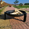 High Quality Black Round Metal Heater Outdoor Barbecue Corten Steel Fire Pit