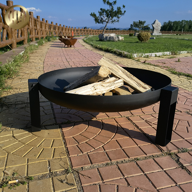 High Quality Black Round Metal Heater Outdoor Barbecue Corten Steel Fire Pit