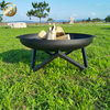 Corten Steel Black Round Heater Ourdoor Barbecue Fire Pit 