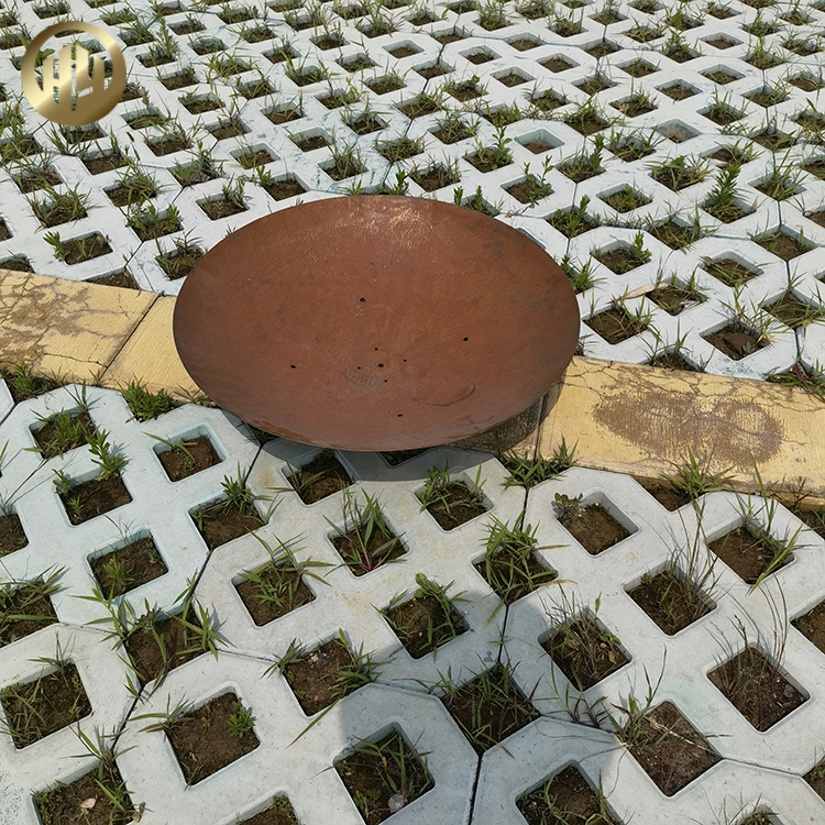 Factory Supply Rusty Round Outdoor Barbecue Wood Burning Fire pit