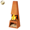 Stand Round Metal Corten Steel Rusty Decoration Heating Fire Pit