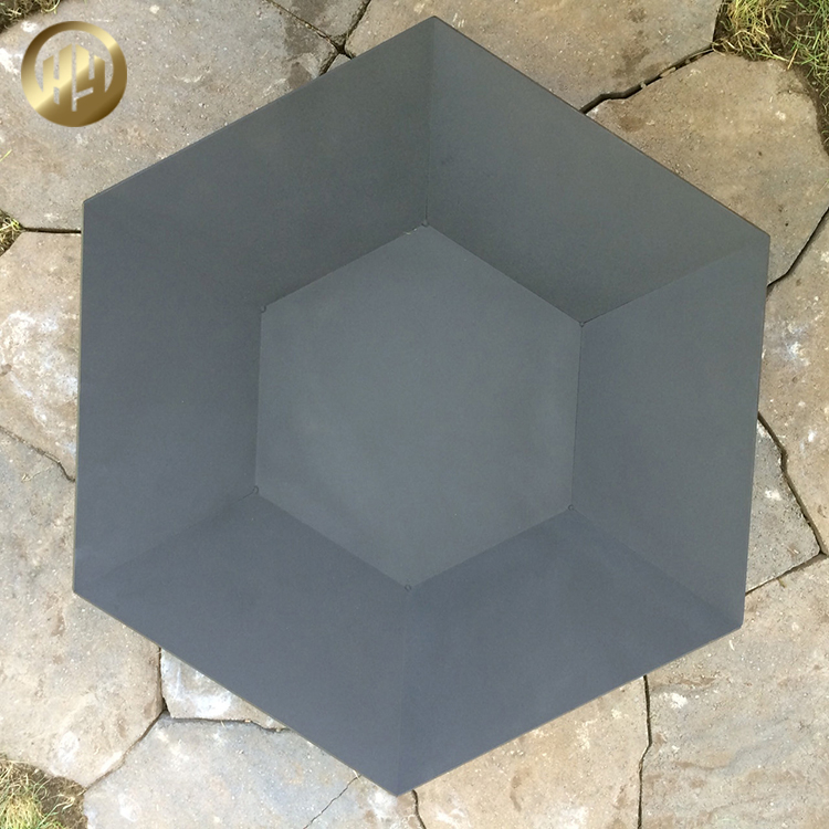Garden Decoration Distinctive Hexagon Metal Wood Burning Heater