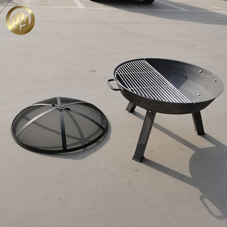 High Quality Metal Round Wood Burning Heater Barbecue Grill Fire Pit