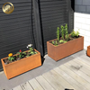 Custom Shape Metal Nursery Modern Style Outdoor Landscape Planter