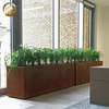 High Quality Metal Corten Steel Garden Decoration Rectangulat Nursery Planter