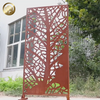 Corten Steel Metal Laser Cut Pattern Decoration Panel Privacy Screen