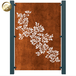 Factory Supply Metal Rusty Ornaments Corten Steel Garden Decoration Screen