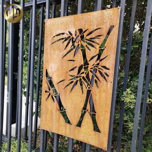 Wholesale Durable Steel Rusty Treatment Metal Privacy Divided Screen Panel