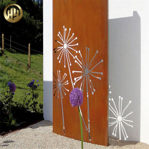 Courtyard Landscape Corten Steel Metal Decoration Screen Laser Cut Plate