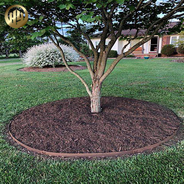 Round Corten Steel Metal Lawn Divided Border Garden Decoration Edging