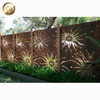 High Quality Rusty Metal Laser Cut Rectangular Privacy Screen