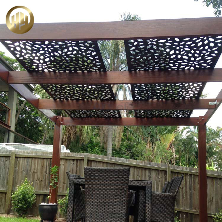 Garden Metal Laser Cut Pattern Powder Coating Decoration Screen