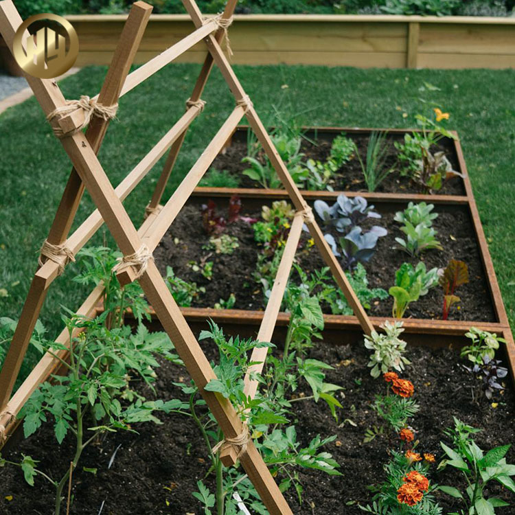 Garden Outdoor Corten Steel Square Metal Decoration Flower Planter