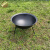 Black Color Round Barbecue Wood Burning Metal Heater Outdoor Fire Pit