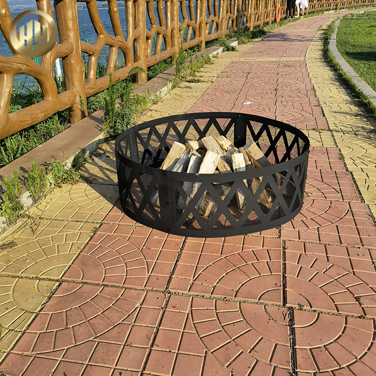 Morden Design Hollow Out Metal Fire Pit Corten Steel Wood Burning Heater