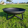 Corten Steel Black Round Heater Ourdoor Barbecue Fire Pit 