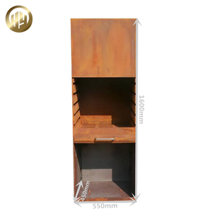 High Quality Corten Steel Stand Metal Decoration Room Warming Fire Pit