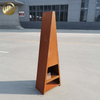 Custom Size Corten Steel Rusty Metal Fire Pit High Quality Decoration Heater