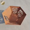 Hexagon Corten Steel Wood Burning Metal Heater Decoration Fire Pit 