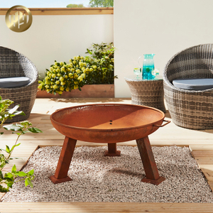 Medium Corten Steel Garden Decoration Wood Burning Heater Fire Pit