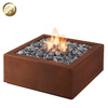 Factpry Price Courtyard Corten Steel Garden Party Metal Rectangular Fire Pit