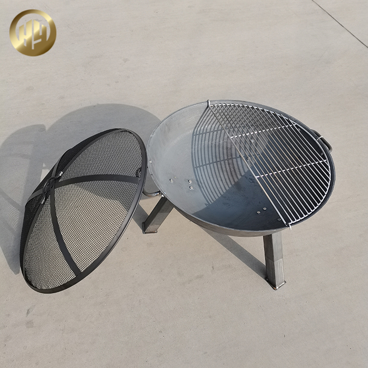 High Quality Metal Round Wood Burning Heater Barbecue Grill Fire Pit