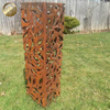 Modern Design Corten Steel Rusty Metal Landscape Light Cover Sculpture