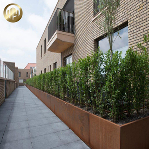 Corten Steel Rusty Metal Garden Decoration Rectangular Planter Nursery